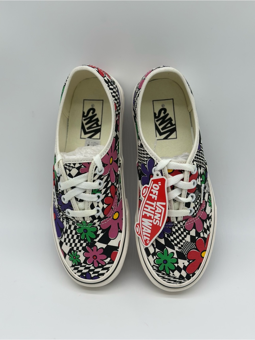 Vans Multicolor Floral Checkerboard Low-Top Sneakers - Picture 3 of 9
